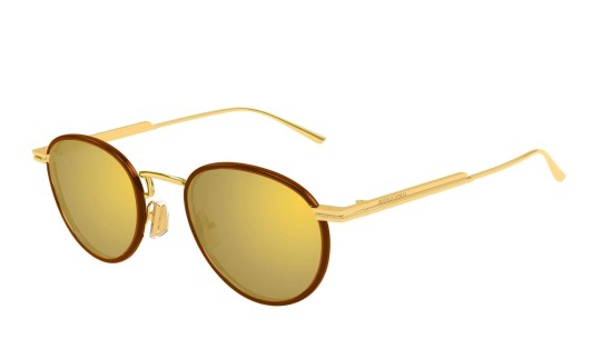 Occhiali da sole uomo Luxury Bottega Veneta BV1389S 004 gold gold gold nuova collezione