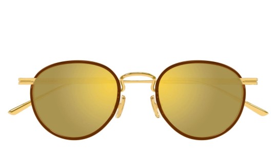 Occhiali da sole uomo Luxury Bottega Veneta BV1389S 004 gold gold gold nuova collezione