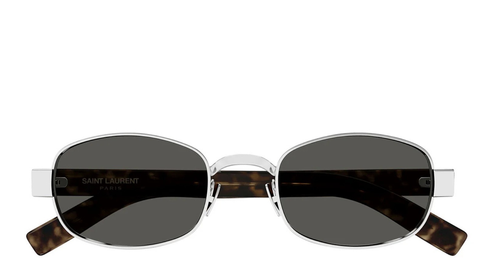 Occhiali da sole unisex Luxury Saint Laurent SL 706 002 silver havana grey nuova collezione