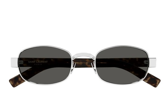 Occhiali da sole unisex Luxury Saint Laurent SL 706 002 silver havana grey nuova collezione