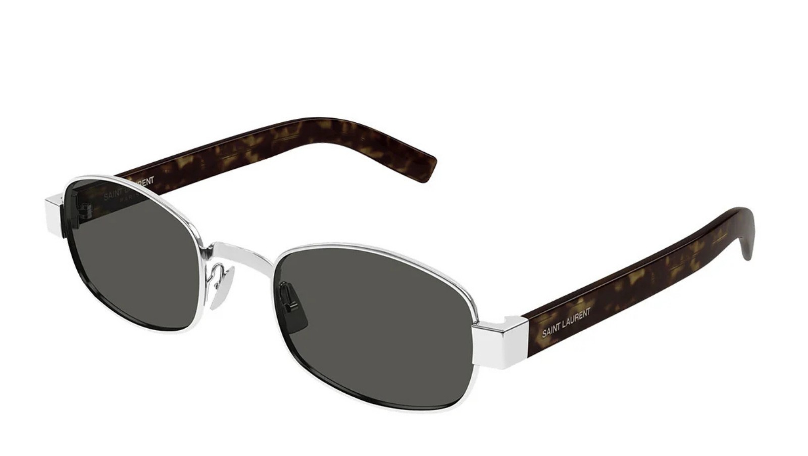 Occhiali da sole unisex Luxury Saint Laurent SL 706 002 silver havana grey nuova collezione