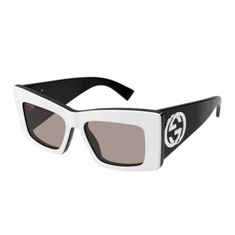 Occhiali da sole donna Luxury Gucci GG1842S 006 white black brown nuova collezione 2