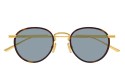 Bottega Veneta BV1389S 002 gold gold blue
