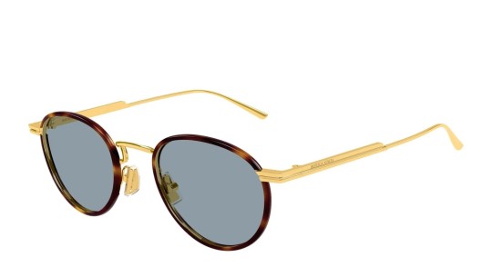 Bottega Veneta BV1389S 002 gold gold blue