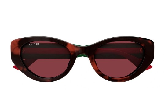 Occhiali da sole donna Luxury Gucci GG1862S 003 havana green red nuova collezione Occhiali da sole donna Luxury Gucci GG1862S 003 havana green red nuova collezione