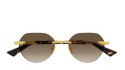 Bottega Veneta BV1379S 003 gold gold brown
