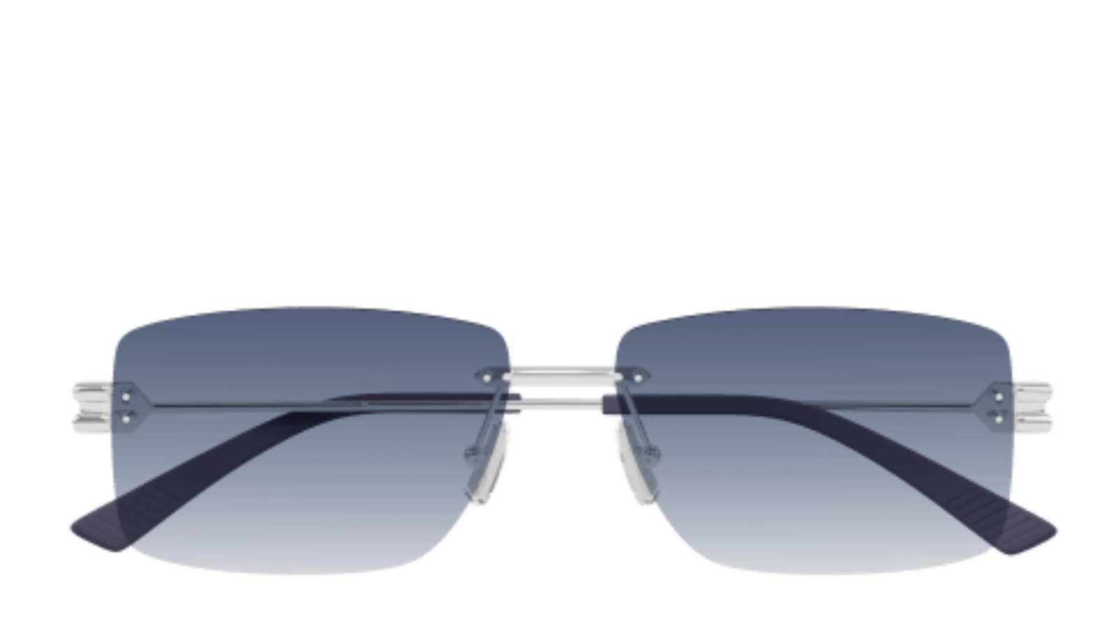 Occhiali da sole uomo Luxury Bottega Veneta BV1126S 005 silver silver blue nuova collezione