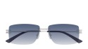 Bottega Veneta BV1126S 005 silver silver blue