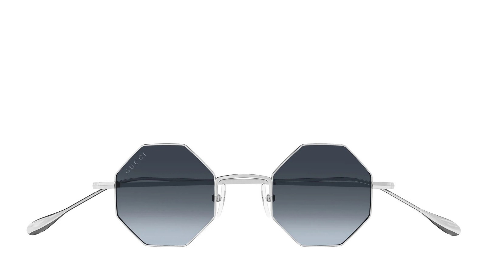 Occhiali da sole unisex Luxury Gucci GG1814S 003 silver silver blue nuova collezione