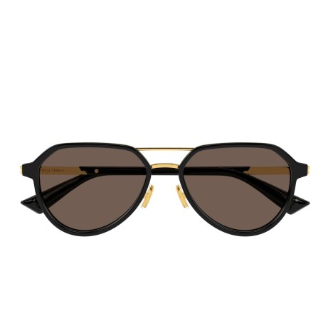 Bottega Veneta BV1373S 001 black gold brown