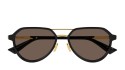 Bottega Veneta BV1373S 001 black gold brown