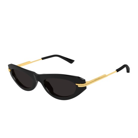 Occhiali da sole donna Luxury Bottega Veneta BV1368S 001 black gold grey nuova collezione 2