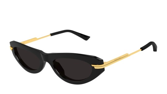 Occhiali da sole donna Luxury Bottega Veneta BV1368S 001 black gold grey nuova collezione