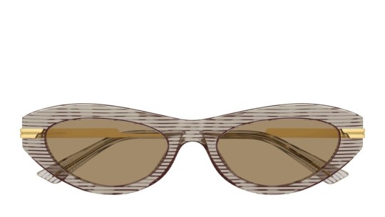 Occhiali da sole donna Luxury Bottega Veneta BV1368S 003 havana gold brown nuova collezione