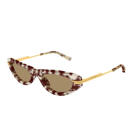 Occhiali da sole donna Luxury Bottega Veneta BV1368S 003 havana gold brown nuova collezione 2