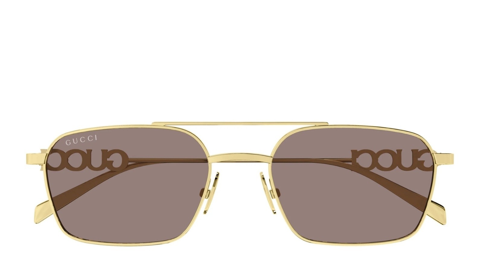 Occhiali da sole donna Luxury Gucci GG1804S 003 gold gold brown nuova collezione