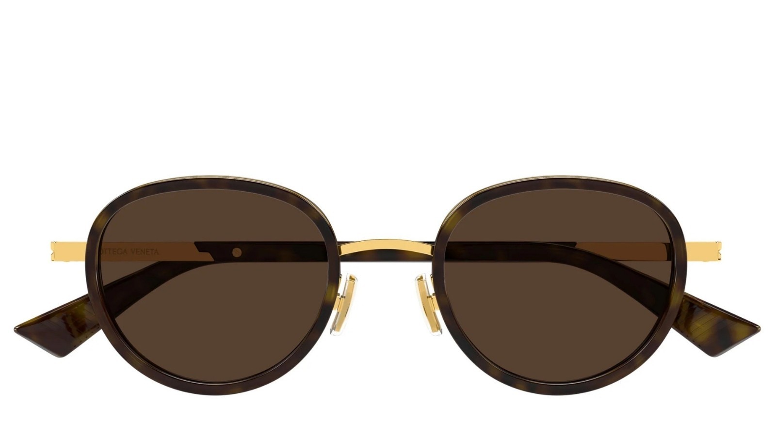 Occhiali da sole unisex Luxury Bottega Veneta BV1372S 002 havana gold brown nuova collezione