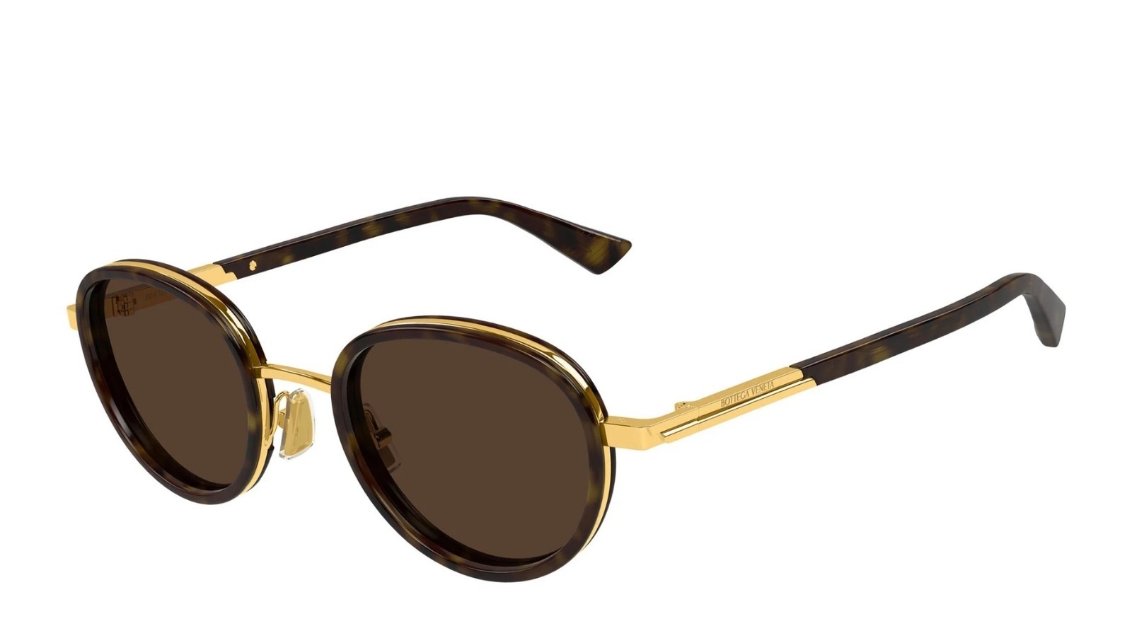 Occhiali da sole unisex Luxury Bottega Veneta BV1372S 002 havana gold brown nuova collezione