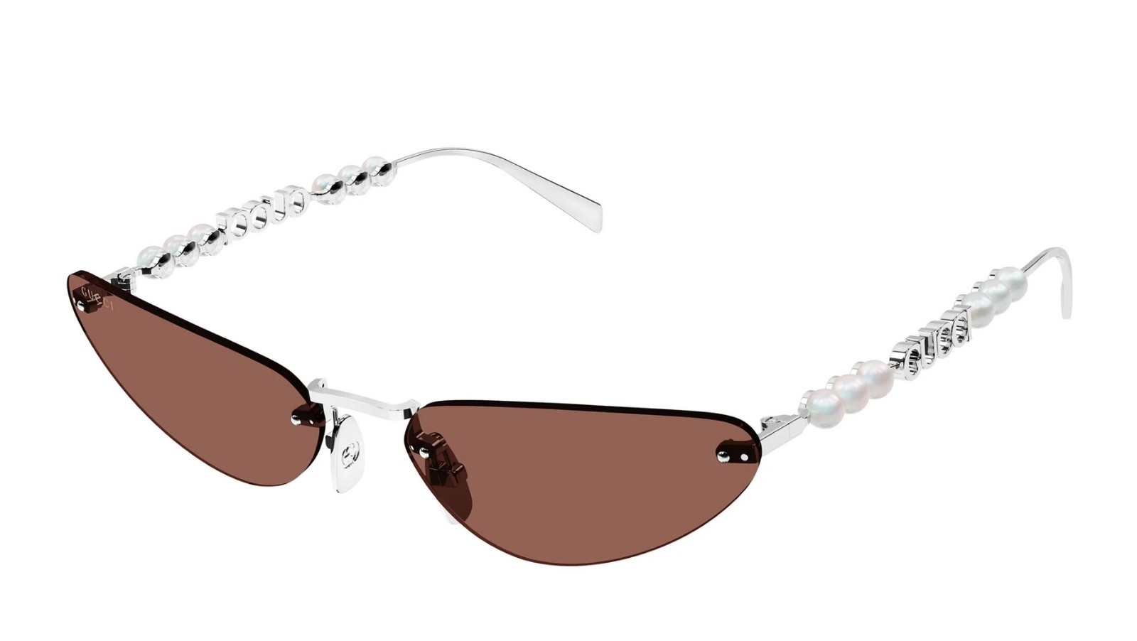 Occhiali da sole donna Luxury Gucci GG1920S 002 silver silver brown nuova collezione