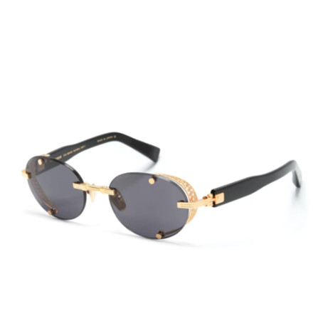 Occhiali da sole uomo donna Luxury Balmain BPS-153A GLD BLK nuova collezione 2