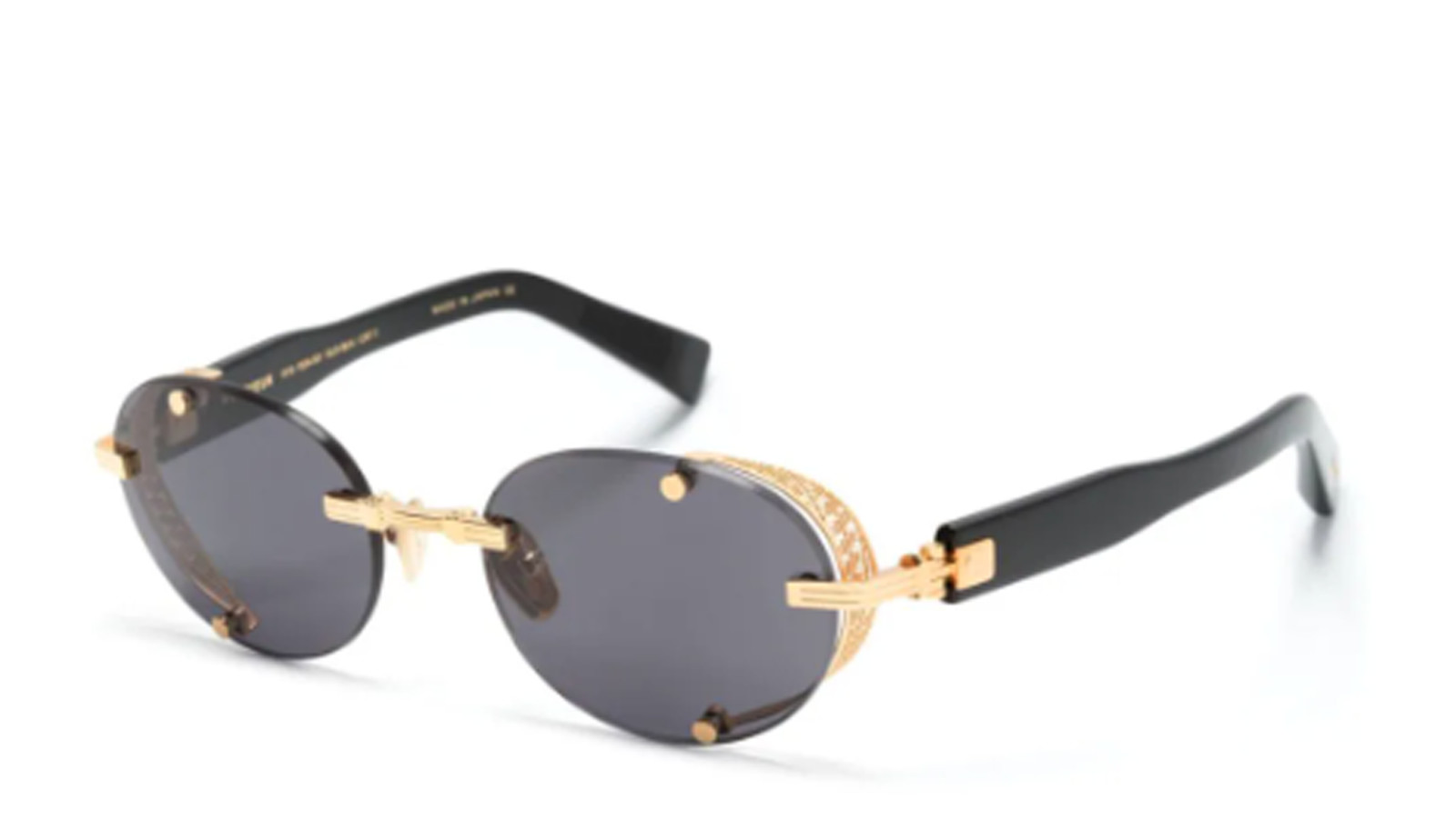 Occhiali sole uomo donna Luxury Balmain BPS-153A GLD BLK nuova collezione