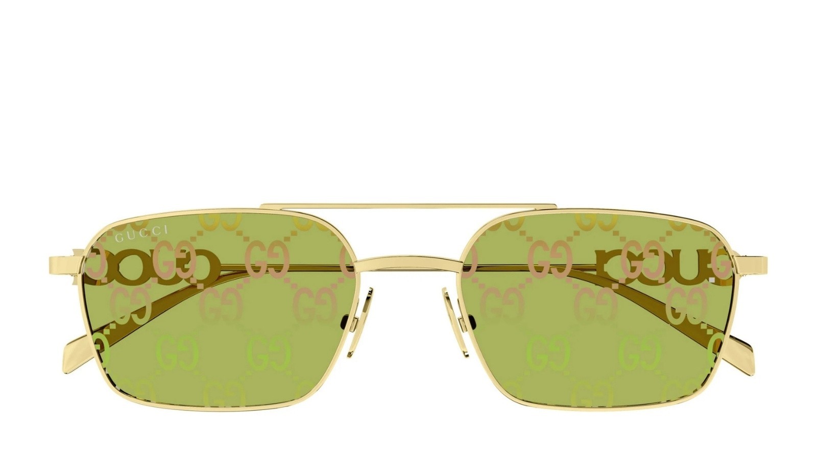 Occhiali da sole donna Luxury Gucci GG1804S 002 gold gold green nuova collezione