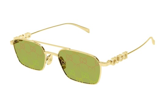 Occhiali da sole donna Luxury Gucci GG1804S 002 gold gold green nuova collezione