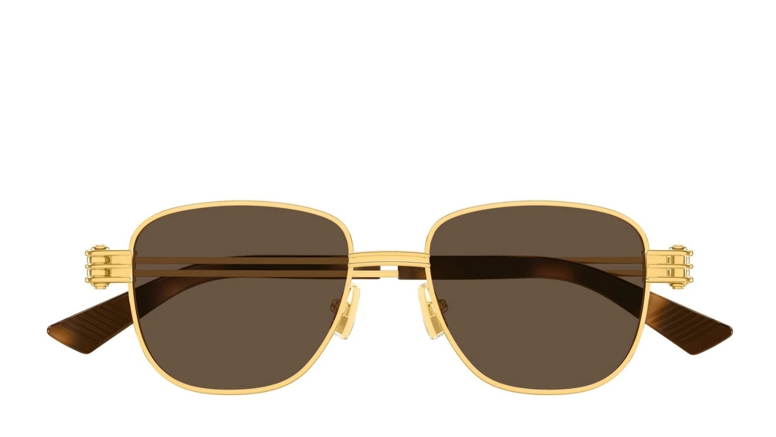 Occhiali da sole unisex Luxury Bottega Veneta BV1380S 003 gold gold brown nuova collezione