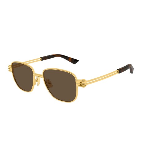 Occhiali da sole unisex Luxury Bottega Veneta BV1380S 003 gold gold brown nuova collezione 2
