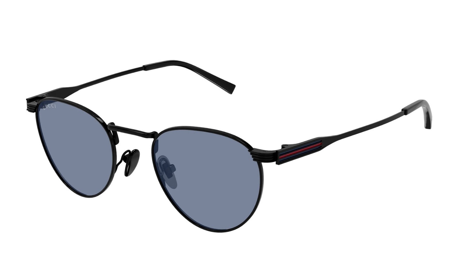 Occhiali da sole uomo Luxury Gucci GG1875S 004 black black blue nuova collezione