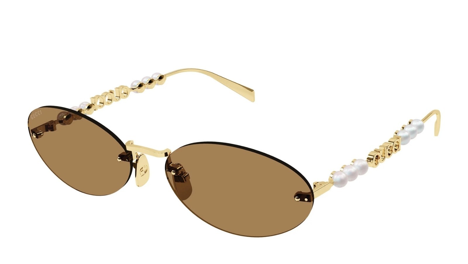 Occhiali da sole donna Luxury Gucci GG1922S 003 gold gold brown nuova collezione