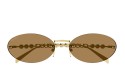 Occhiali da sole donna Luxury Gucci GG1922S 003 gold gold brown nuova collezione