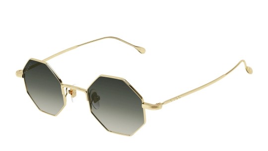 Occhiali da sole unisex Luxury Gucci GG1814S 001 gold gold grey nuova collezione