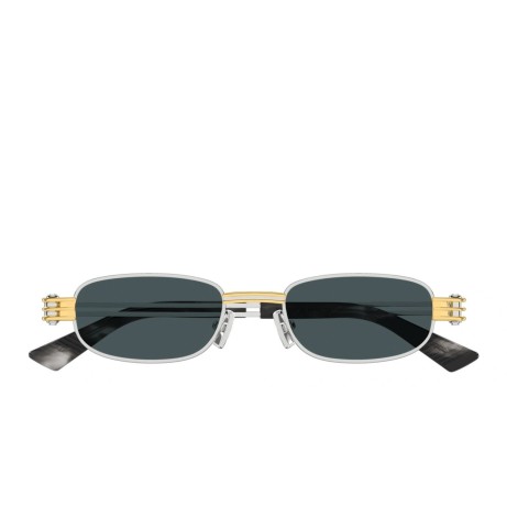 Bottega Veneta BV1381S 003 silver silver blue