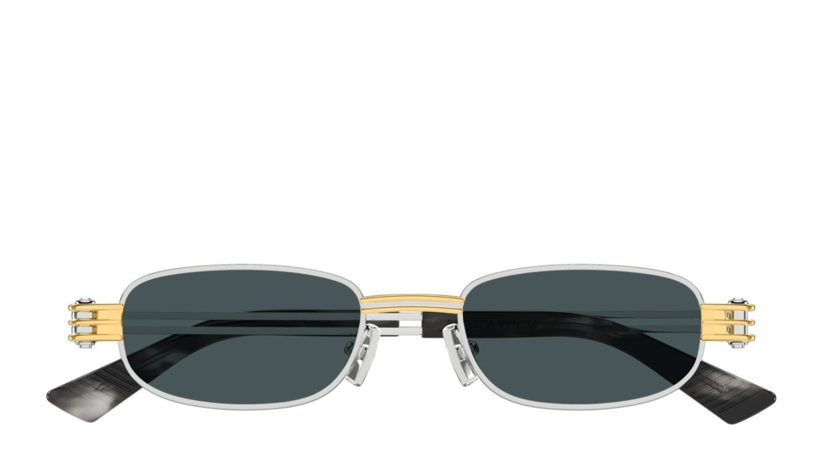 Occhiali da sole unisex Luxury Bottega Veneta BV1381S 003 silver silver blue nuova collezione