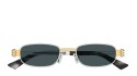 Bottega Veneta BV1381S 003 silver silver blue