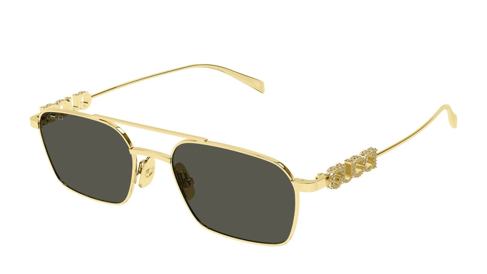 Occhiali da sole donna Luxury Gucci GG1804S 001 gold gold grey nuova collezione