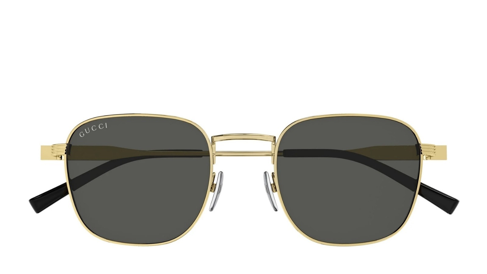 Occhiali da sole uomo Luxury Gucci GG1876S 001 gold gold grey nuova collezione