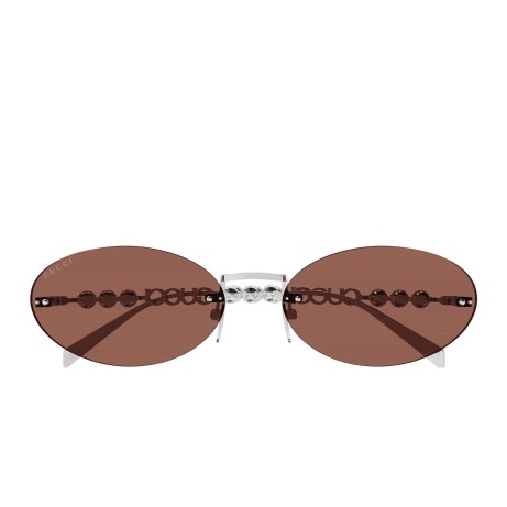Gucci GG1922S 002 silver silver brown