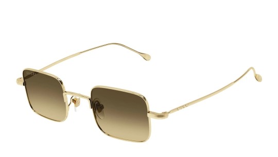 Occhiali da sole unisex Luxury Gucci GG1813S 002 gold gold brown nuova collezione