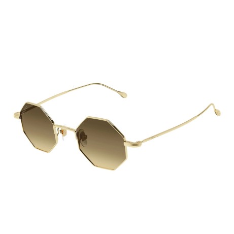 Occhiali da sole unisex Luxury Gucci GG1814S 002 gold gold brown nuova collezione 2