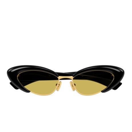 Bottega Veneta BV1387S 001 black black yellow
