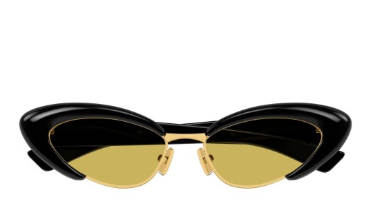 Bottega Veneta BV1387S 001 black black yellow