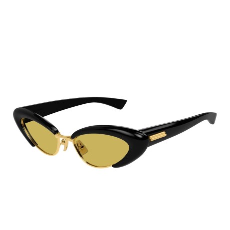 Occhiali da sole donna Luxury Bottega Veneta BV1387S 001 black black yellow nuova collezione 2