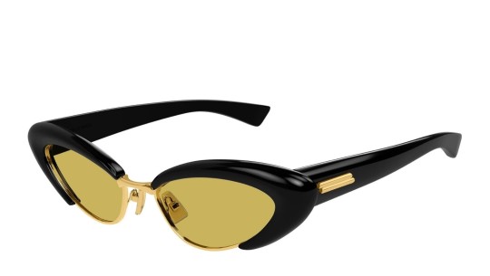 Bottega Veneta BV1387S 001 black black yellow