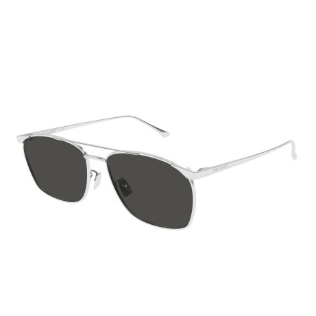 Occhiali da sole uomo Luxury Saint Laurent SL 796 VINCENT 002 silver silver grey nuova collezione 2