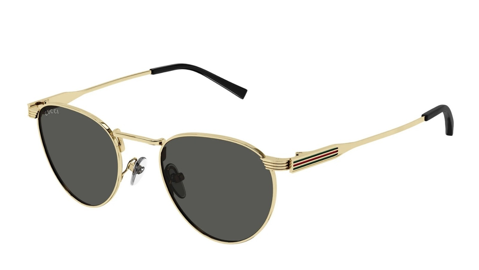 Occhiali da sole uomo Luxury Gucci GG1875S 001 gold gold grey nuova collezione