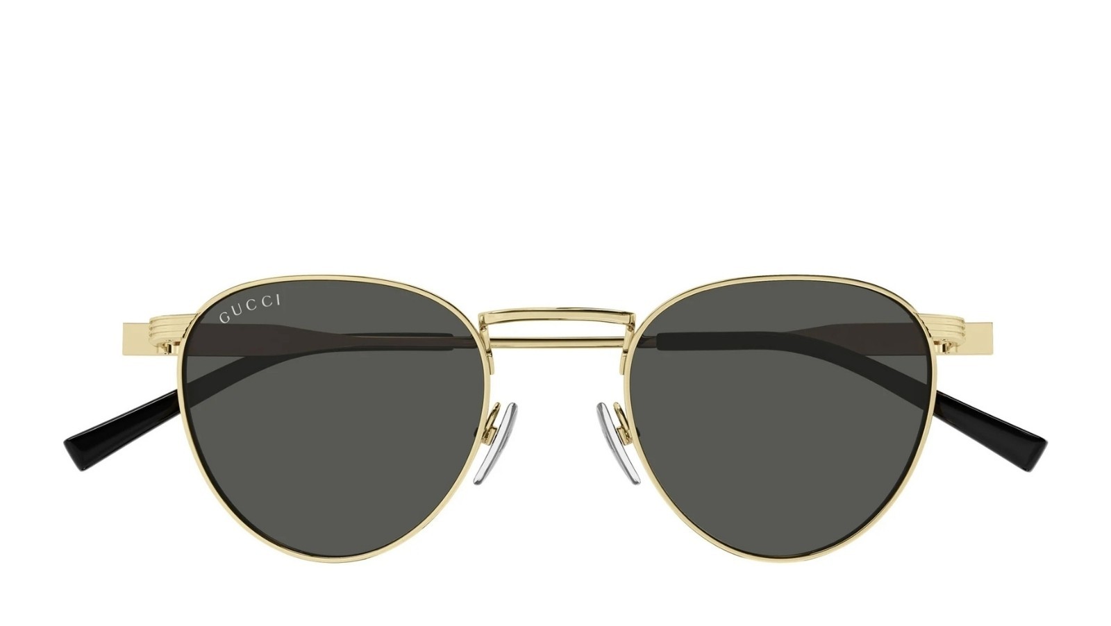 Occhiali da sole uomo Luxury Gucci GG1875S 001 gold gold grey nuova collezione