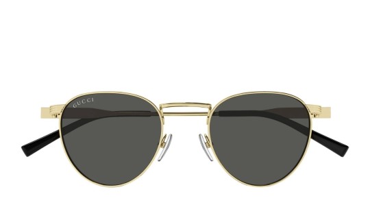 Occhiali da sole uomo Luxury Gucci GG1875S 001 gold gold grey nuova collezione