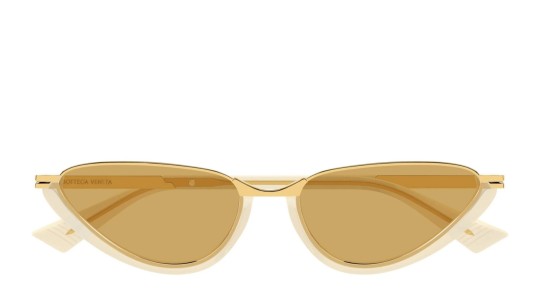 Occhiali da sole donna Luxury Bottega Veneta BV1346S 003 yellow yellow brown nuova collezione